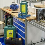 Werkbank in der Werkstatt